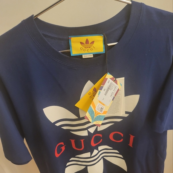 Authentic Gucci x Addidas Cotton Tshirt - Picture 1 of 13